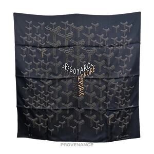 🔴 Goyard Scarf - Black Tan